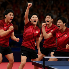 卓球男子団体が60年ぶり金！ついに中国倒した 崖っ縁から張本＆松島が連勝 3時間超熱闘   #アジア大会
