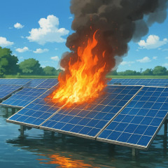 印旛沼付近 水につかった太陽光パネルから出火   |  ＞印旛沼の周辺はハザードマップで「安全ではない（浸水のリスクが非常に高い）」と指定されているエリアです
