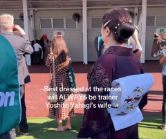 海外「日本にはまだこんな人がいるのか…」 海外の競馬場に現れた着物姿の日本のマダムに絶賛の嵐