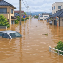 【千葉】ついに印旛沼決壊「最早人が住む所ではない」車が泥に埋まる…7人死亡2人不明
