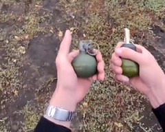 【怖い】おい馬鹿やめろ。ロシア製とアメリカ製手榴弾の比較動画が(((ﾟДﾟ)))