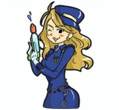 【画像】アメリカの婦警さん、ロケットパイを所持ｗｗ