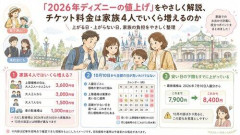 【悲報】ディズニーさん、家族4人で「10万円」の時代へ…USJは子ども無料・・・・・・・・・