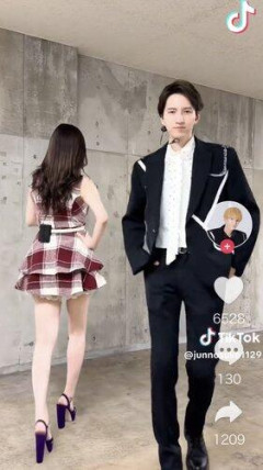 【画像】田口淳之介、TikTokで年下妻を初公開「僕の可愛い奥さん」