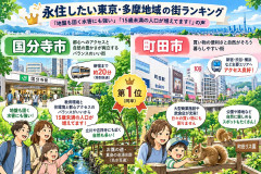 永住したい東京・多摩地域の市町村、ランキング上位に「地盤も固く水害にも強い」「15歳未満の人口が増えてます!」の声