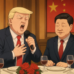 トランプさん、中国で禁止されているレ・ミゼラブル劇中歌と台湾の名歌を米中首脳晩餐会で流す   |  またネトウヨの妄想かよ笑