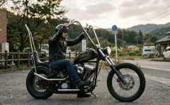 カマキリみたいなハンドルの位置のバイクあるやん？