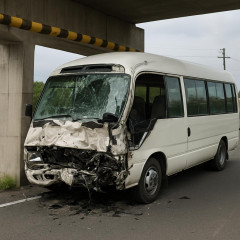 マイクロバス事故で高校生8人搬送 「高さ制限バー」とぶつかり大破 三重県立白山高校の野球部員   #三重 |  2㍍じゃマイクロバスでは肥えられないでしょ。