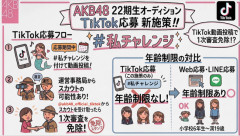 22期生オーディションのTiktok部門とは一体何だったのか？合格者ゼロ・・・【AKB48】