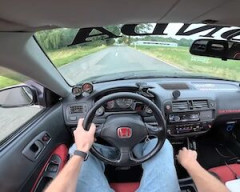 【動画】610馬力にアップしたEKシビックで高速道路ベタ踏みチャレンジ。