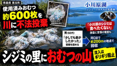 福祉関連施設の使用済みのおむつ600枚のゴミ袋を川に投棄した男が書類送検 下流は全国有数のシジミとワカサギの漁場