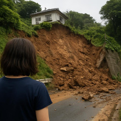 「なんとかしてくれと言っていたのに…」横須賀女性死亡の崖崩落、以前から土砂流出…土地所有者に対応求めていた   #台風25号