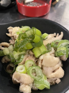 鶏皮ポン酢つくったったw