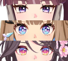 【ウマ娘】まつ毛の拘りがすげえ…瞳のデザインってそんなに変化していってたんだな。