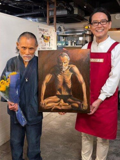 【驚愕】現役美大生ナイツ土屋さんが描いた片岡鶴太郎さんの肖像画、リアルすぎて「気迫が凄い!」ｗｗｗｗｗｗｗｗｗｗ