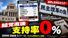 【悲報】元立憲民主党のみなさん、支持率0%にびっくりしてしまう