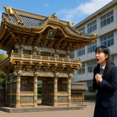 「ほんとに高校生が作ったんかこれ…」浦和高校で制作された陽明門に驚き 手作りとは思えない見事さに「ただならぬパワー」   #文化祭 |  なんで中国の建築？