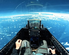 【動画】戦闘機のパイロットが見る景色。パナマ上空を飛ぶF-16のコクピットから。