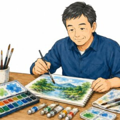 水彩画始めて1年やけど質問ある？【透明水彩・独学】