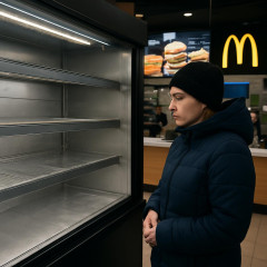ウクライナ、首都キーウでマクドナルド品切れ続出 「フィレオフィッシュ」「ファンタ」等在庫なし ロシアが物流拠点攻撃   |  戦争やってるのに楽観視