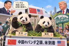 中国のパンダ2頭、米到着　習主席「友情の使者」