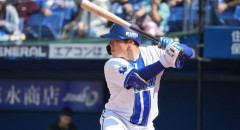 DeNA・小田康一郎、二軍中地区で「最高出塁率者賞」を受賞！