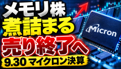 【朗報】メモリ株、煮詰まるｗｗｗｗｗｗ「売り終了しやすい時期」接近へ