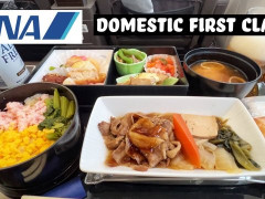 外国人「沖縄での休暇が楽しそう」I Will Always Travel for FoodがANAプレミアムクラスを体験してる