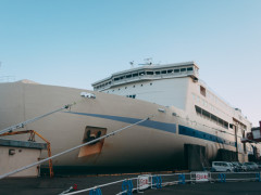 フェリー移動← 個室あります、船旅楽しめます、寝てる間に着きます、船内充実してて楽しいです、新幹線より安いです