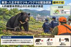 東京・八王子市でツキノワグマの緊急銃猟、都内で初　人的被害未然防止のため市長が承認