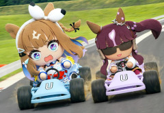 【ウマ娘】アイちゃんとララのゴーカート対決に割り込む強者たちｗｗｗ