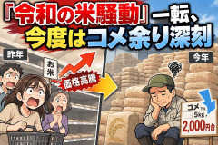 『令和の米騒動』一転、今度はコメ余り深刻