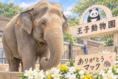 王子動物園のゾウ「マック」死去