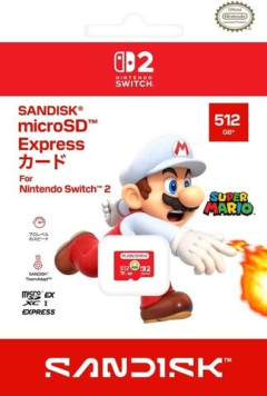 任天堂公式Switch2公式のサンディスク「microSD Expressカード」512GBモデルの価格28,980円