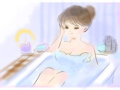 【画像】 元日テレ女子アナ（45）が、 ド迫力の半身浴ボディーを放流！！