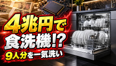 【衝撃】東芝、キオクシアで得た4兆円を元手に「9人分洗える食洗機」へ参入ｗｗｗｗｗｗ