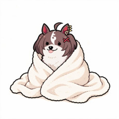 【ウマ娘】肌寒い日はマイルちゃんのようなもふもふした犬を抱いてまどろみたい。