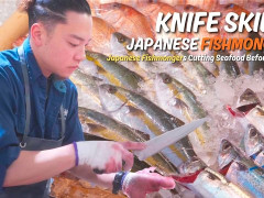 外国人「まるで忍者みたい」日本の魚屋が驚異的なスピードで魚をさばいてる