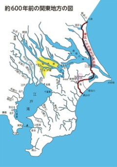 【悲報】徳川家康が江戸に入る前の千葉、普通に海だった・・・（※画像あり）