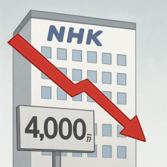 NHK、受信契約減少 第1四半期14万件減少4000万件割れ目前「新規取次確保できず」下げ止め注力へ   |  インターネットがある時代にテレビなんて必要とする奴の方が少数派だろ