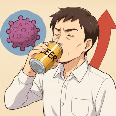 がんの死亡リスク、350mlの缶ビールを1日1本で増加？ アルコール起因のがん死亡数が33年間で2倍に   |  どう考えてもタバコより酒のほうが体に悪いよな