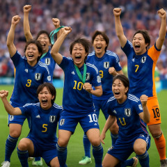 なでしこジャパン、難敵・北朝鮮を下し大会3連覇の金メダル！PK戦の死闘を制し史上最多Vの快挙   #サッカー