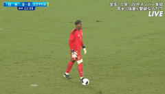 ◆Gif小ネタ◆エクアドル戦鈴木彩艶が縦パスを久保に通し久保が中村敬斗に痃癖なスルーパスを通しパス2本で決定機！わずかにオフも
