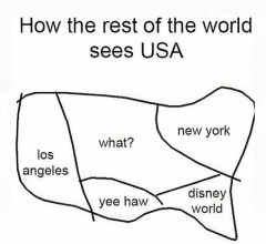 アメリカ人「世界から見て俺達の地理ってこんなイメージって本当？」
