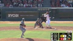 【広島対阪神23回戦】広島、2回裏2アウト一二塁から中村奨成のタイムリーで先制！！！！！