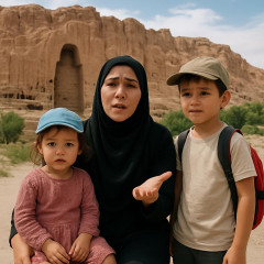 3歳と5歳を連れてアフガニスタンへ 母子旅YouTuber、退避勧告の指摘に「外務省とかあてにならないです〜」と反論
