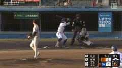 【巨人対DeNA25回戦】1(中) 佐々木 俊輔 8(右) 皆川 岳飛