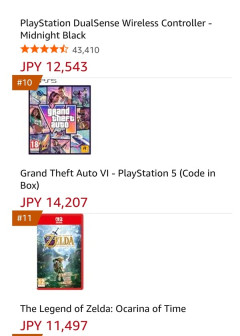 時オカリメイクさん、欧州でGTA6に抜かれてしまう