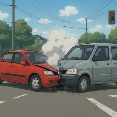 これは完全に50−50だなって感じの衝突事故動画が発掘される   |  前の車の動き見て「あーバックでここに入れるんだな」