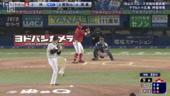 【ヤクルト対広島25回戦】広島、9回表1アウト満塁から林晃汰の2点タイムリーで勝ち越し！林は今季初安打がタイムリー！！！！！！！！！！！！